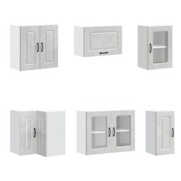 Berkfield Home 11 Piece Kitchen Cabinet Set Kalmar Concrete Grey Engineered Wood - thumbnail 5