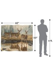 Wild Wings Autumn Reflections 2 Silky Touch Super Soft Throw Blanket 152 X 127 cm in White - thumbnail 5