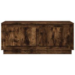 Berkfield Home Coffee Table Smoked Oak 102x50x44 cm Engineered Wood in Brown - Size: 102 x 50 x 44 cm - thumbnail 6