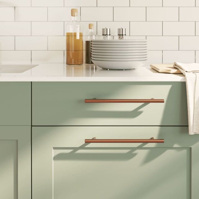 Berkfield Home Cabinet Handles 5 pcs Bronze 192 mm Stainless Steel in Brown - image 1