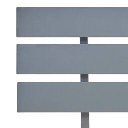 Berkfield Home Bed Frame Grey Solid Pine Wood 140x200 cm - thumbnail 5