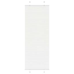Berkfield Home Pleated Blind White 75x200 cm Fabric Width 74.4 cm Polyester - thumbnail 2