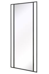 "MirrorOutlet Black Modern Wall & Leaner Garden Mirror 79""x 35"" 200x90cm - Size: 1 Pack" - thumbnail 4