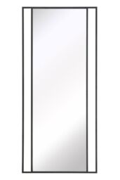"MirrorOutlet Black Modern Wall & Leaner Garden Mirror 79""x 35"" 200x90cm - Size: 1 Pack" - thumbnail 3