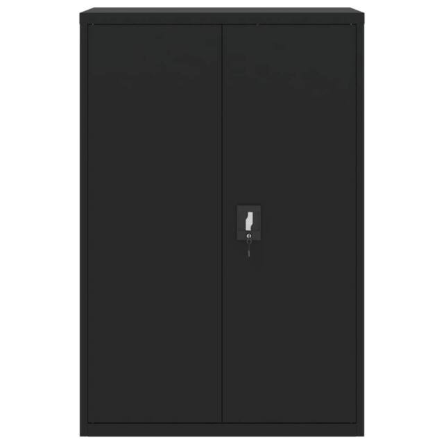 Berkfield Home Durable File Cabinet Black 90x40x140 cm Steel - Size: 90 x 40 x 140 cm - image 1