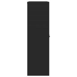 Berkfield Home Durable File Cabinet Black 90x40x140 cm Steel - Size: 90 x 40 x 140 cm - thumbnail 5