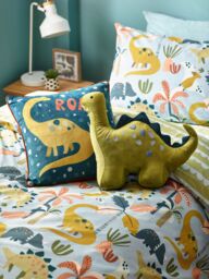 Little Furn Little Dinos Scandi Duvet Cover Set - Size: Toddler - thumbnail 4