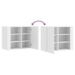 Berkfield Home Wall Cabinet White 75x35x60 cm Engineered Wood - Size: 75 x 35 x 60 cm - thumbnail 8