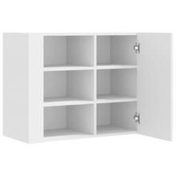 Berkfield Home Wall Cabinet White 75x35x60 cm Engineered Wood - Size: 75 x 35 x 60 cm - thumbnail 7
