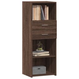 Berkfield Home Highboard Brown Oak 45x42.5x124 cm Engineered Wood - thumbnail 3