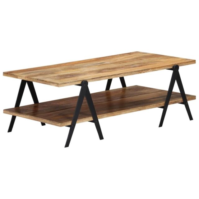 Berkfield Home Coffee Table 115x60x40 cm Solid Mango Wood in Brown - Size: 115 x 60 x 40 cm - image 1