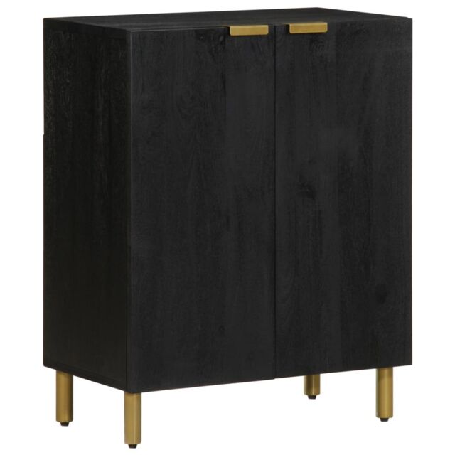 Berkfield Home Sideboard Black 60x33x75 cm Engineered Wood - Size: 60 x 33 x 75 cm - image 1