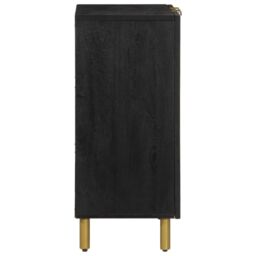 Berkfield Home Sideboard Black 60x33x75 cm Engineered Wood - Size: 60 x 33 x 75 cm - thumbnail 4