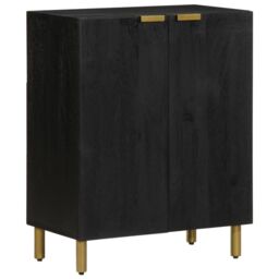Berkfield Home Sideboard Black 60x33x75 cm Engineered Wood - Size: 60 x 33 x 75 cm - thumbnail 1