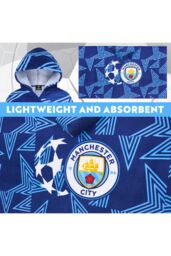 Manchester City FC Hooded Towel in Blue - thumbnail 4