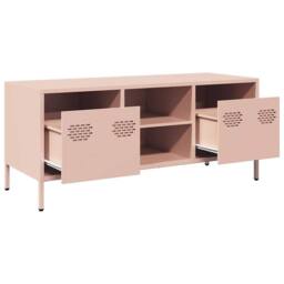 Berkfield Home TV Cabinet Pink 101.5x39x43.5 cm Cold-rolled Steel - thumbnail 5
