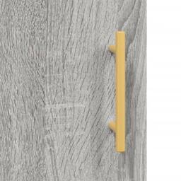 Berkfield Home Desk Grey Sonoma 140x50x75 cm Engineered Wood - Size: 140 x 50 x 75 cm - thumbnail 9