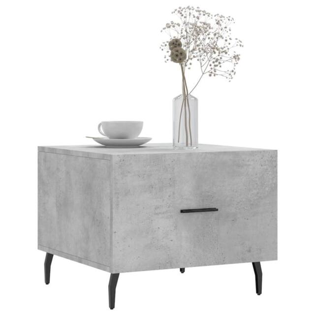 Berkfield Home Decorative Coffee Tables 2 pcs Concrete Grey 50x50x40 cm Engineer - Size: 50 x 50 x 40 cm - image 1