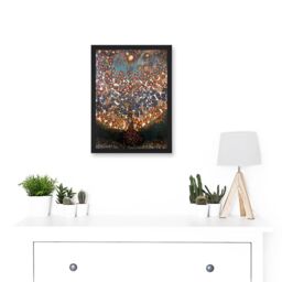 Artery8 Louis Seraphine Senlis Tree Of Life Painting Artwork Framed Wall Art Print A4 in Black - thumbnail 2