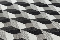 RugsX Flat Rug in Black - Size: 160 cm x 230 cm - thumbnail 5