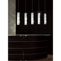 Netlighting Galaxy Linear Pendant 3 Drop LED 6000K 3 X 3W Polished Chrome Crystal in Grey - thumbnail 5