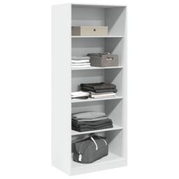 Berkfield Home Wardrobe White 80x50x200 cm Engineered Wood - Size: 80 x 50 x 200 cm - thumbnail 1