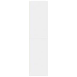 Berkfield Home Wardrobe White 80x50x200 cm Engineered Wood - Size: 80 x 50 x 200 cm - thumbnail 5