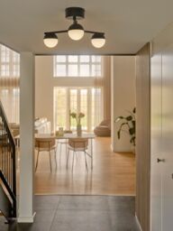 Nordlux Modern Indoor Ceiling Light Black Metal G9 Hand Blown Glass - Mains Powered, IP20 - thumbnail 5