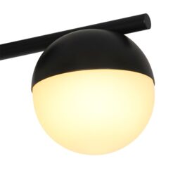 Nordlux Modern Indoor Ceiling Light Black Metal G9 Hand Blown Glass - Mains Powered, IP20 - thumbnail 3