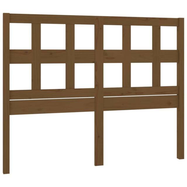 Berkfield Home Bed Headboard Honey Brown 205.5x4x100 cm Solid Wood Pine - image 1