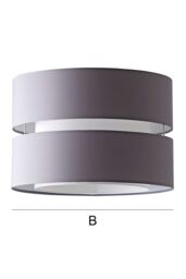 ValueLights Sophia Tier Large 35cm Drum Easy Fit Ceiling Pendant Light Lamp Shade in Grey - Size: 14 inches - thumbnail 8