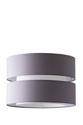 ValueLights Sophia Tier Large 35cm Drum Easy Fit Ceiling Pendant Light Lamp Shade in Grey - Size: 14 inches - thumbnail 6