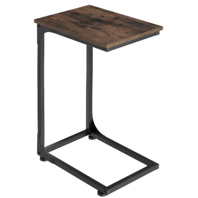 tectake Bedside Table Erie - Industrial Style, 40 X 30 X 63 Cm in Dark Brown - image 1