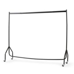 House of Home Clothes Rail Superior Heavy Duty Rack With Wheels 6FT Long x 5FT Tall in Black - thumbnail 5