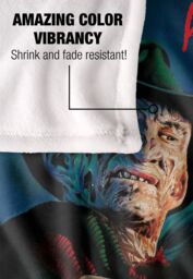 Nightmare On Elm Street A Blanket, 152x127 cm Freddy Poster Silky Touch Super Soft Throw Blanket in White - thumbnail 4