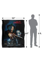Nightmare On Elm Street A Blanket, 152x127 cm Freddy Poster Silky Touch Super Soft Throw Blanket in White - thumbnail 5