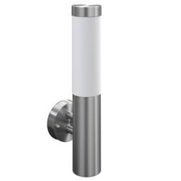 Berkfield Home RVS Walllamp for Indoor & Outdoors Waterproof in Silver - thumbnail 1