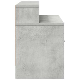 Berkfield Home Bedside Cabinet with Drawer Concrete Grey 51x31x47 cm - Size: 51 x 31 x 47 cm - thumbnail 6