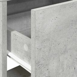 Berkfield Home Bedside Cabinet with Drawer Concrete Grey 51x31x47 cm - Size: 51 x 31 x 47 cm - thumbnail 8