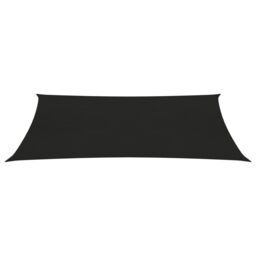 Berkfield Home Sunshade Sail 160 g/m ² Black 2x5 m HDPE - thumbnail 2