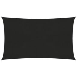 Berkfield Home Sunshade Sail 160 g/m ² Black 2x5 m HDPE - thumbnail 1