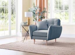 The Great Sofa Company Ailis Armchair Faro Denim in Blue