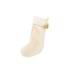 Garden Greatness Grand Hanging White Faux Fur Stocking - Size: 1 Pack - thumbnail 2