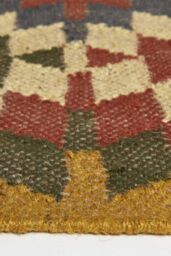 Homescapes Lucea Orange & Blue Kilim Wool Rug - Size: 240 cm x 300 cm - thumbnail 4