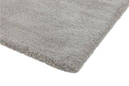 The Rug Shop UK Modern Plain Shaggy Anti-Shed Easy To Clean Area Rug in Silver - Size: 160 cm x 230 cm - thumbnail 3