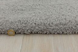 The Rug Shop UK Modern Plain Shaggy Anti-Shed Easy To Clean Area Rug in Silver - Size: 160 cm x 230 cm - thumbnail 2