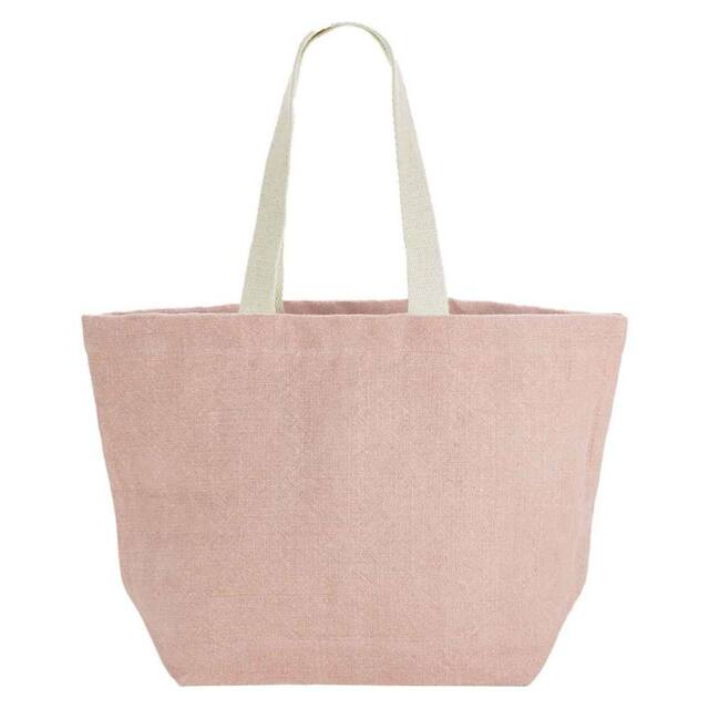 Westford Mill Jute Soft Washed Tote Bag in Light Pink - image 1