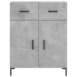 Berkfield Home Highboard Concrete Grey 69.5x34x180 cm Engineered Wood - thumbnail 8