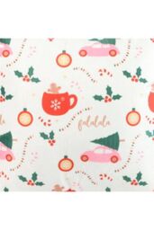 KDMD Square Sugarplum Fun Christmas Print Cushion in White - thumbnail 3