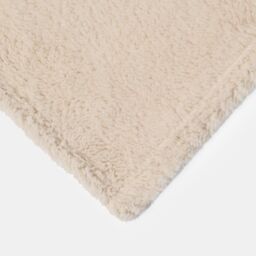 OHS Large Teddy Fleece Throw Blanket in Natural - Size: 150 cm x 200 cm - thumbnail 5